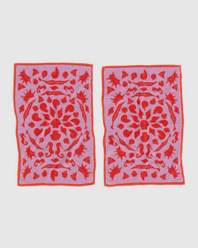 Hand Towel Set of 2 - Sea Shells - Gift Ready