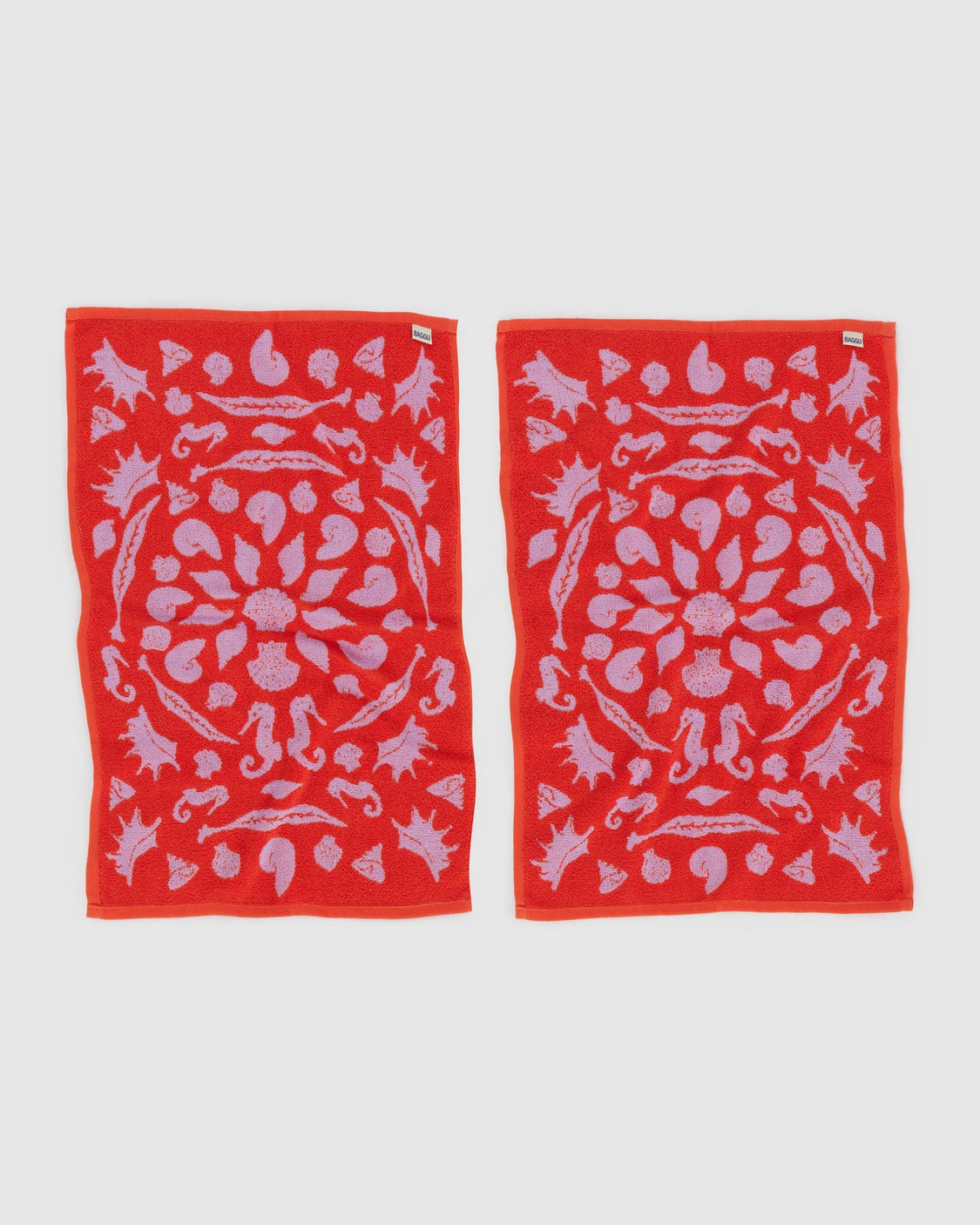 Hand Towel Set of 2 - Sea Shells - Gift Ready