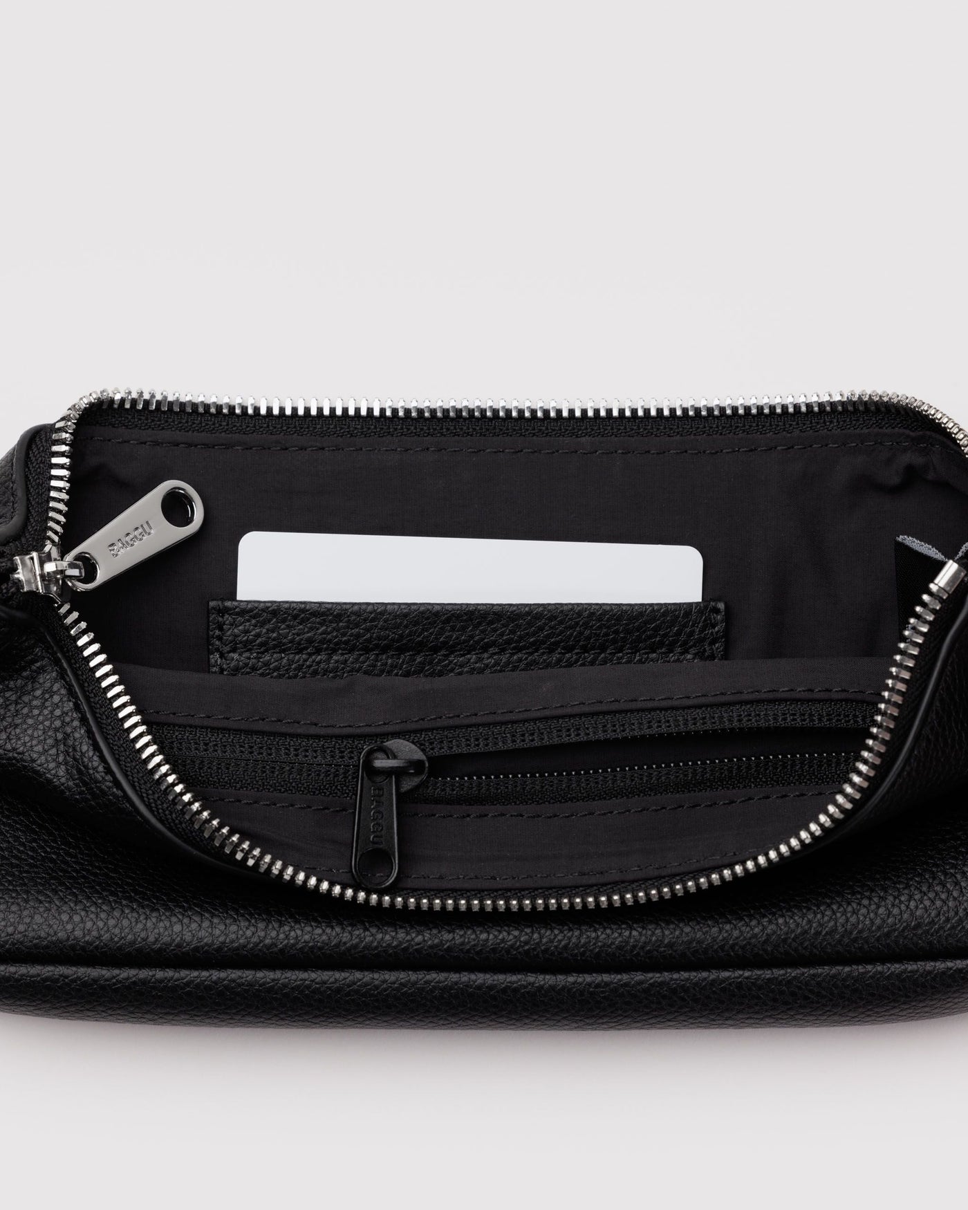Recycled Leather Pochette - Black - Everyday Pick